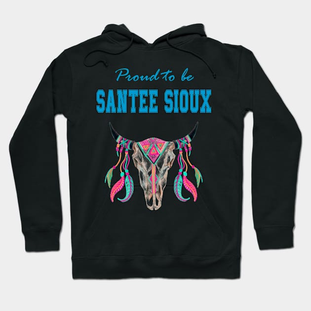 Native American Santee Sioux Tribal Buffalo Hoodie by Jeremy Allan Robinson